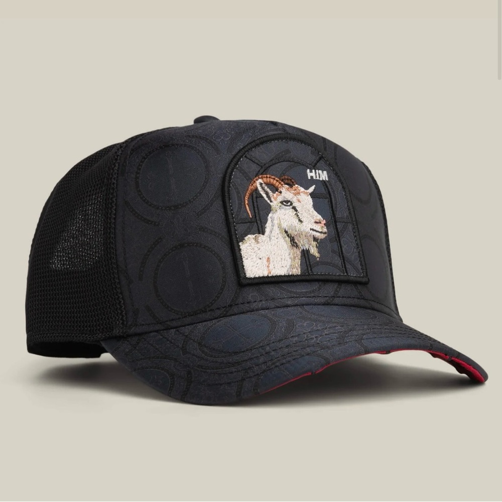 Goorin Brothers “HYMN” Trucker Hat. Mesh Snapback Black/ Red NWT - Picture 8 of 12